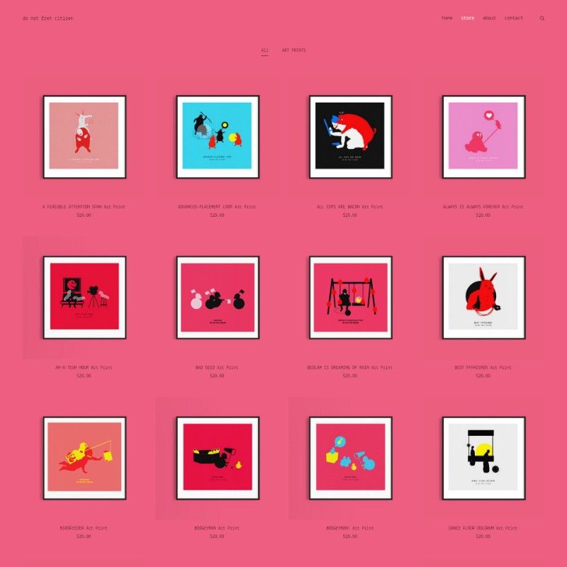 diseño de tienda de comercio electrónico minimalista