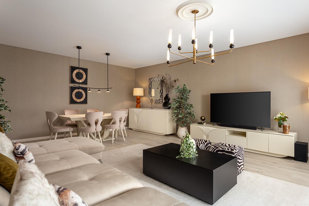 Fotografia de no Apartamento Montijo, destacando a decora&ccedil;&atilde;o com Estilo Africano.