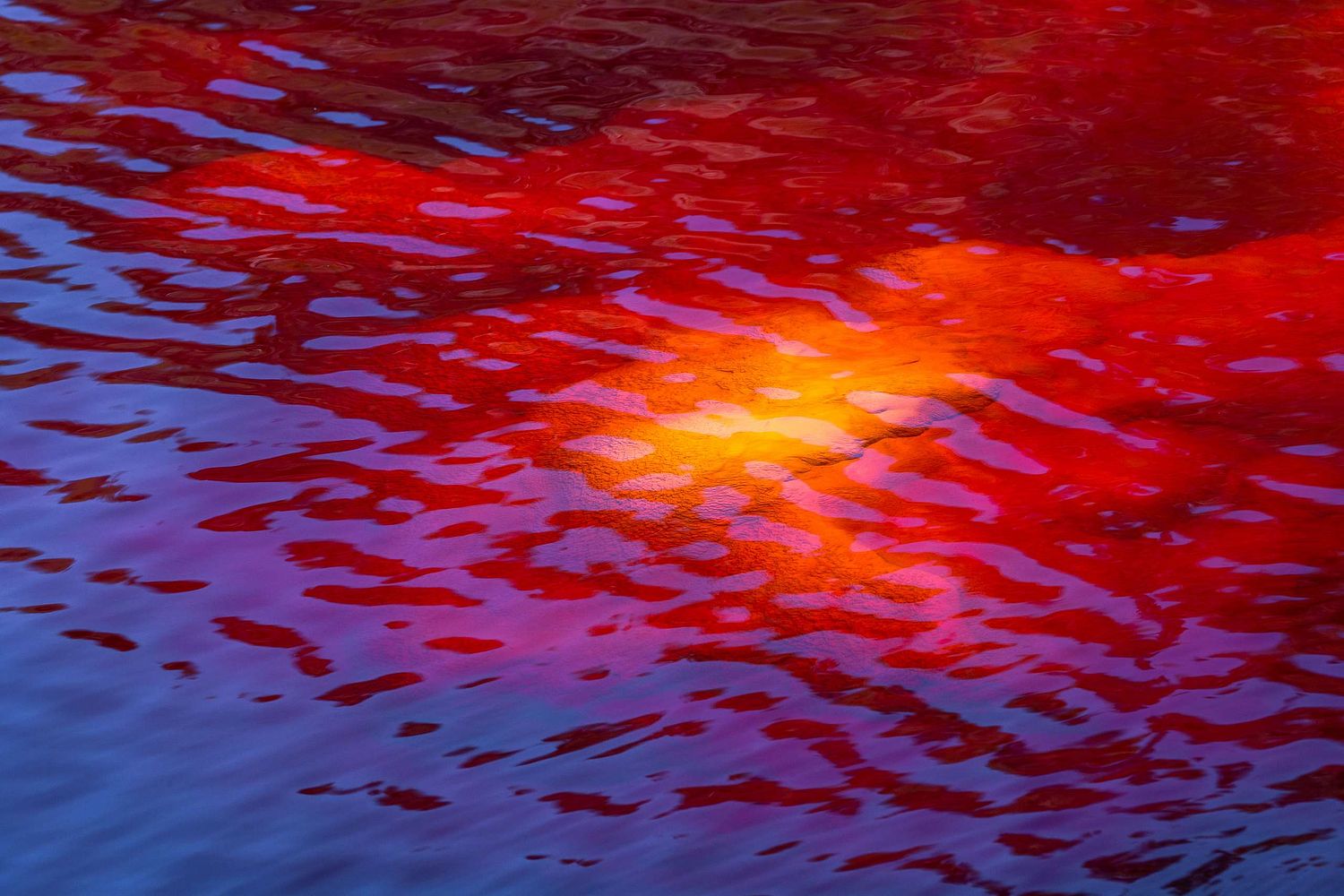 Blue sky, toxic waters