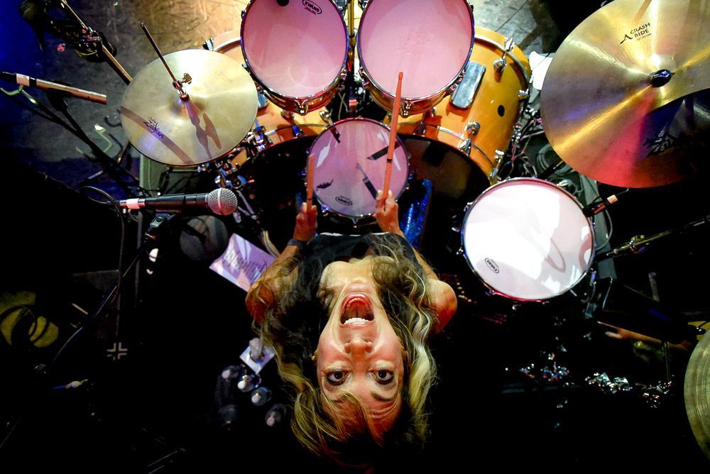 Roxy Petrucci of VIXEN Drummer Aerial View - Photography by Igor RockXposure