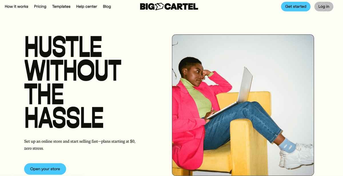 Big Cartel e-commerce websitebouwer