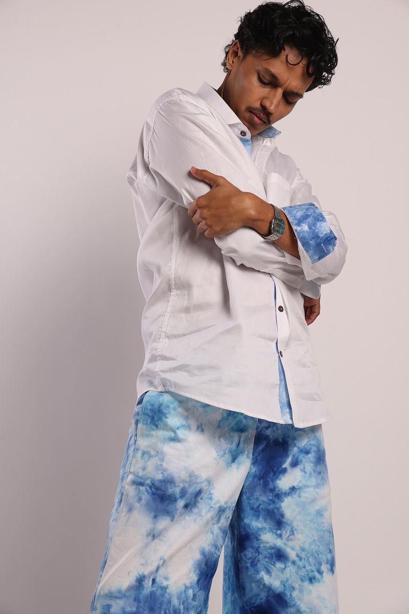 Cotton Twill Trouser Summer Sky (Blue)