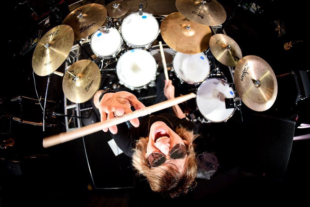Ken Mary of Alice Cooper Drummer Aerial View - Photography by Igor RockXposure