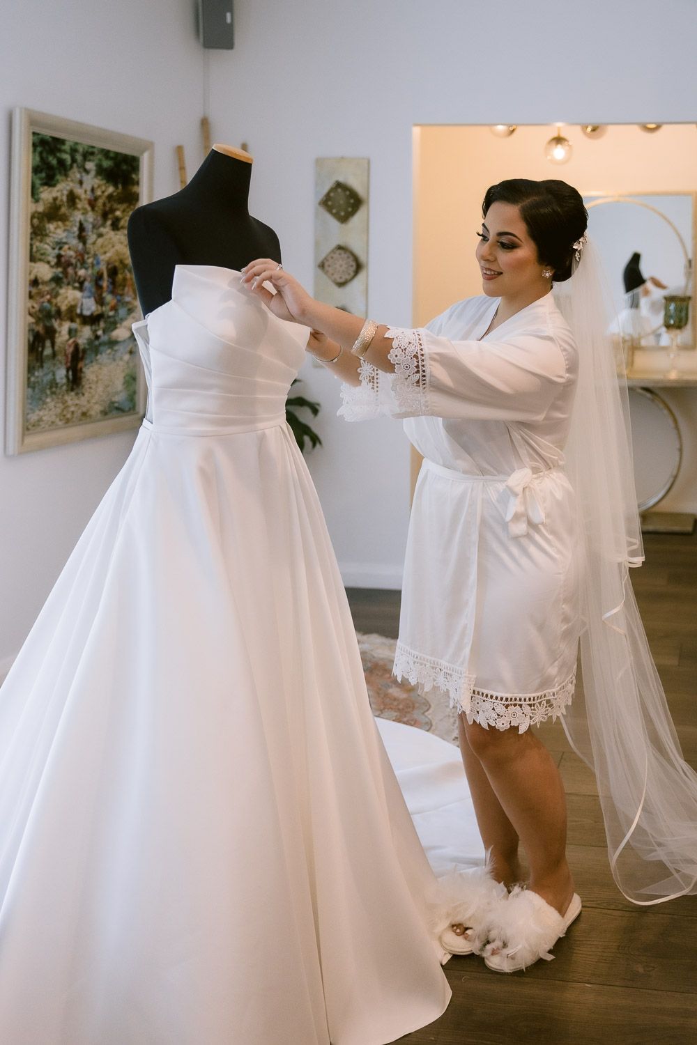 Bride Getting Ready