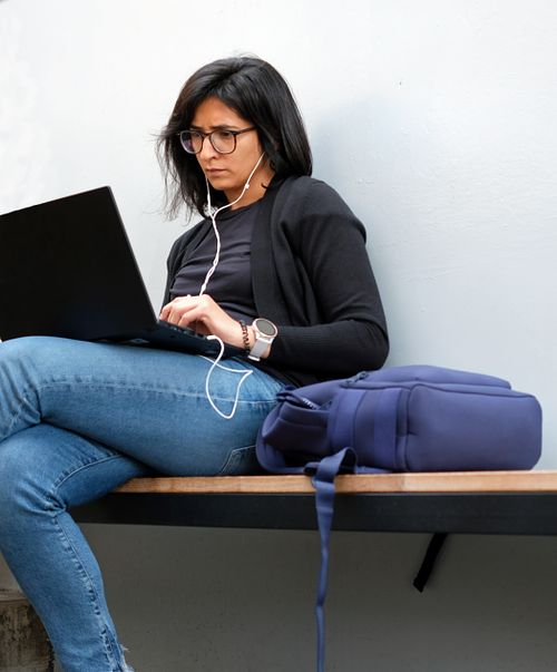 Woman on Labtop