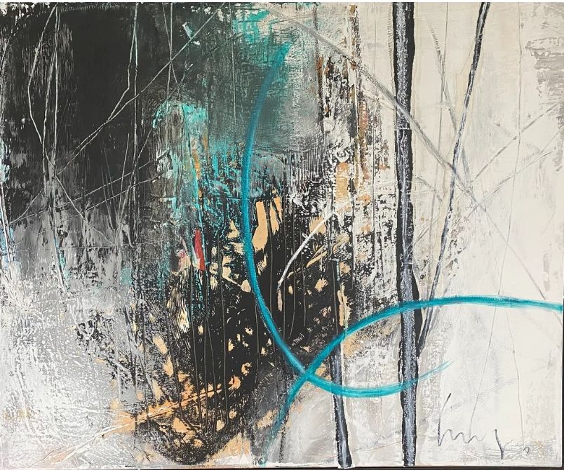 original abstract artwork by german contemporary artist Dieter Langer