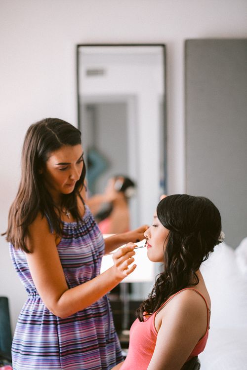 Bride Getting Ready