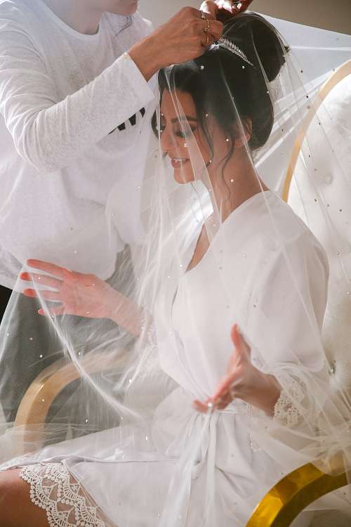 Bride Getting Ready