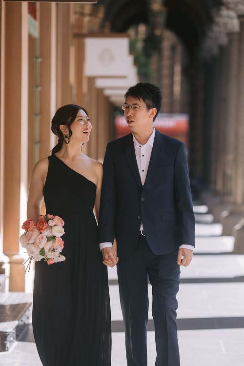 Engagement photo at Martin Place