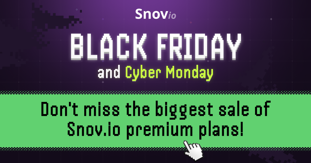 Snovio Black Friday Angebot