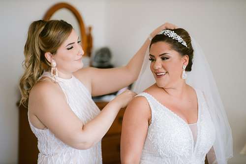 Bride Getting Ready