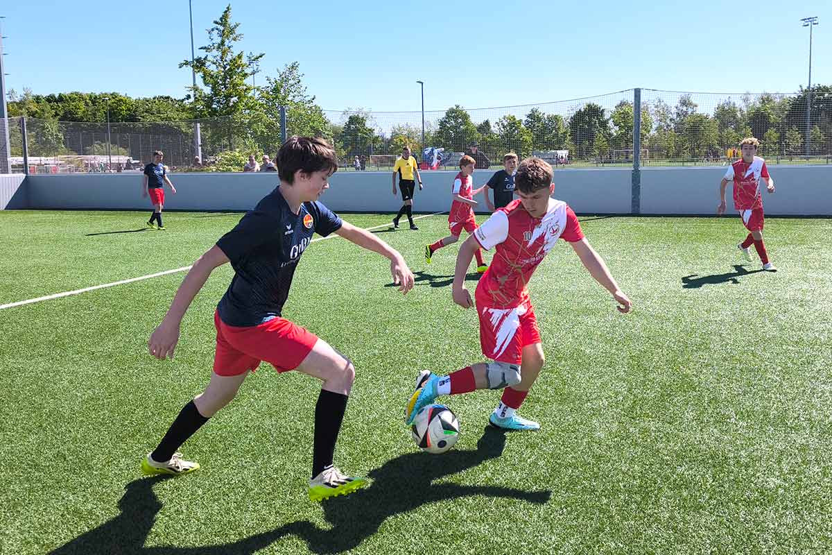 Im Spiel gegen Espanol München ging es besonders zur Sache