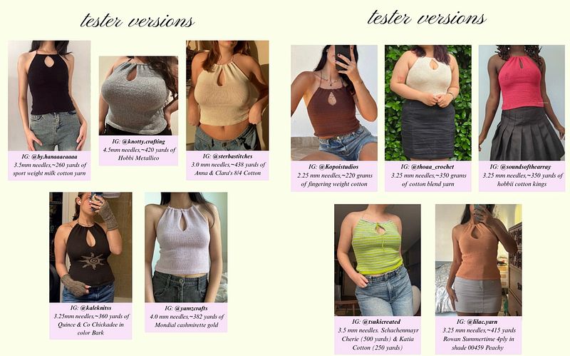 August Top PDF Knitting Pattern