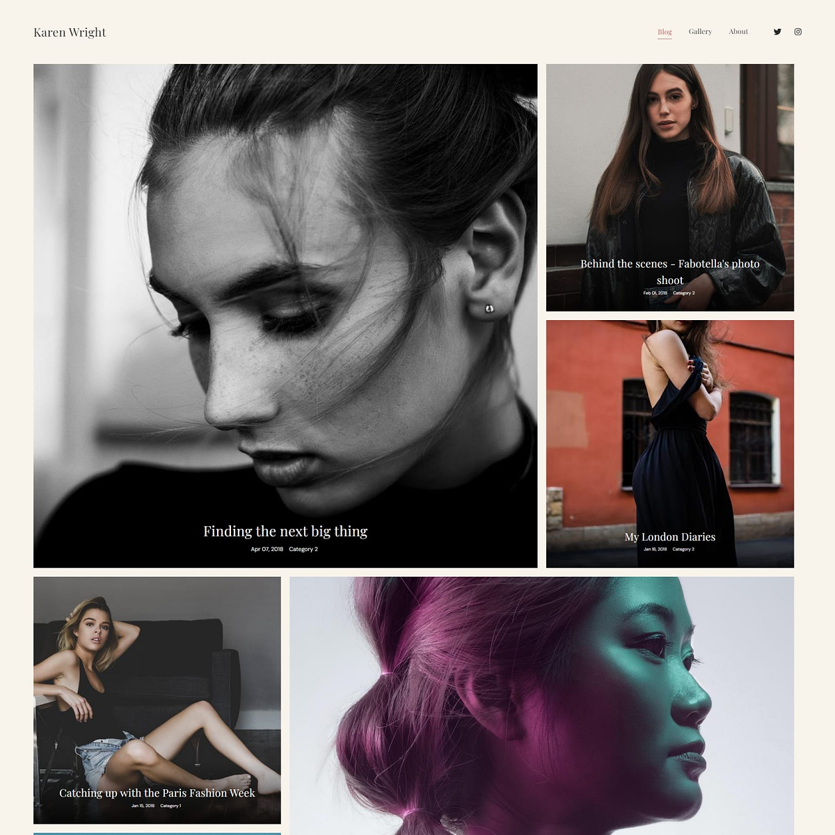 Redwood persoonlijke websitesjabloon