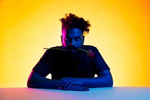 Portrait of streetdog aka Sreeni