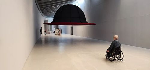 An Anish Kapoor installation in the Arken Museum, Denmark.