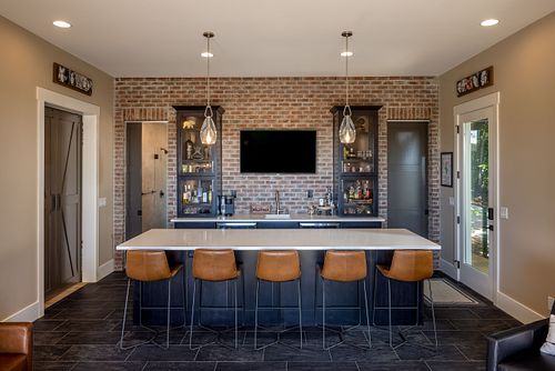 Overall view of Man Cave living space