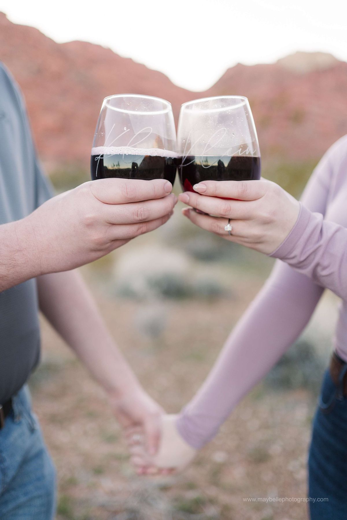 Red Rock Canyon, Las Vegas Nevada Engagement Photoshoot