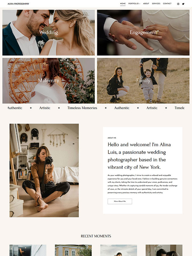 Ironclad - Pixpa Portfolio Website Templates