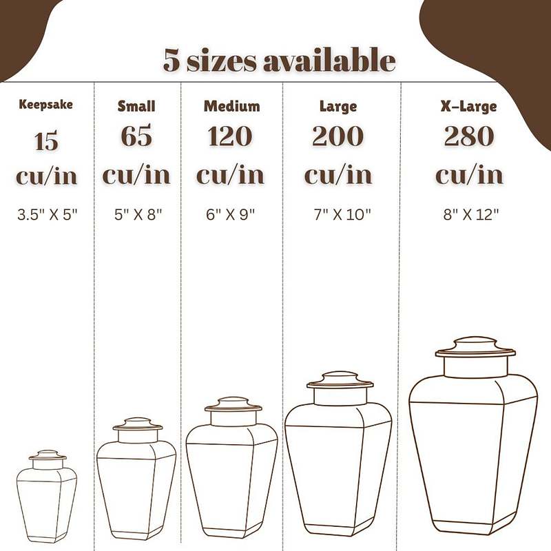 Unique Wood Urn for Human Ashes or Pet