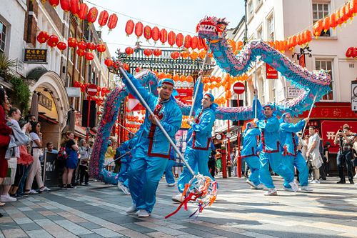 Falun Gong religious movement mark World Falun Dafa Day, London, UK