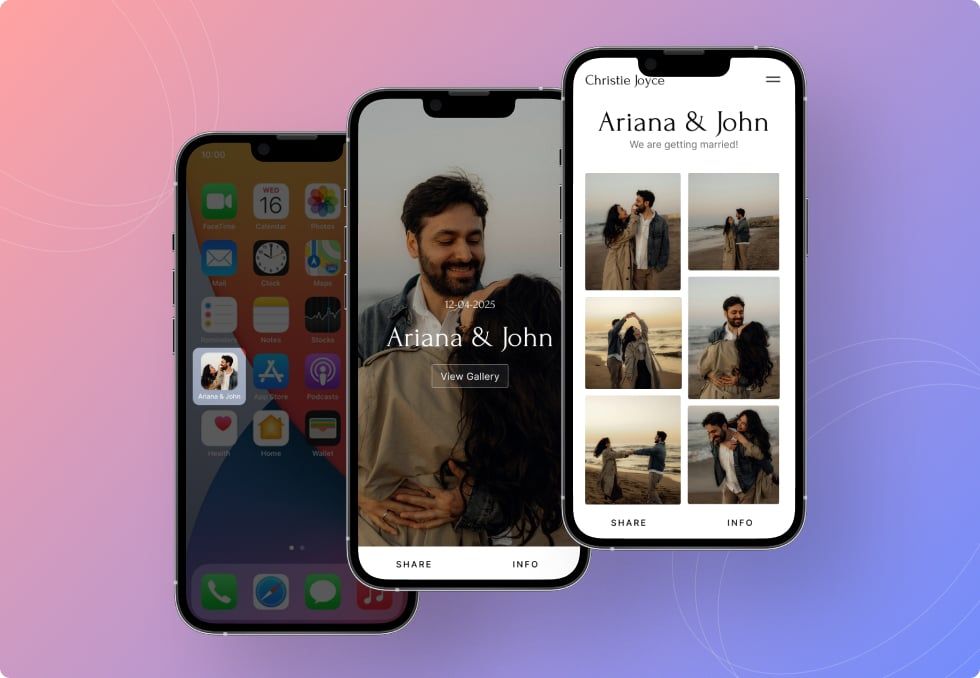 Let Clients Save and Share Photos with Pixpa’s Gallery Apps
