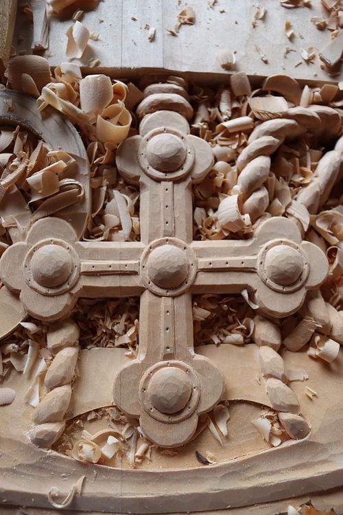 Detail of episcopal cross