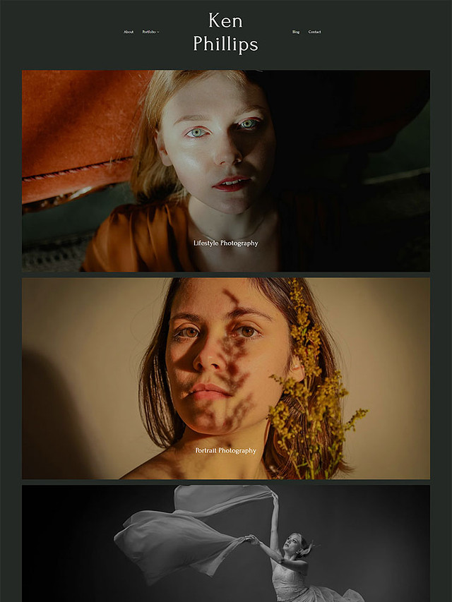 Aspect - Pixpa Portfolio Website Templates