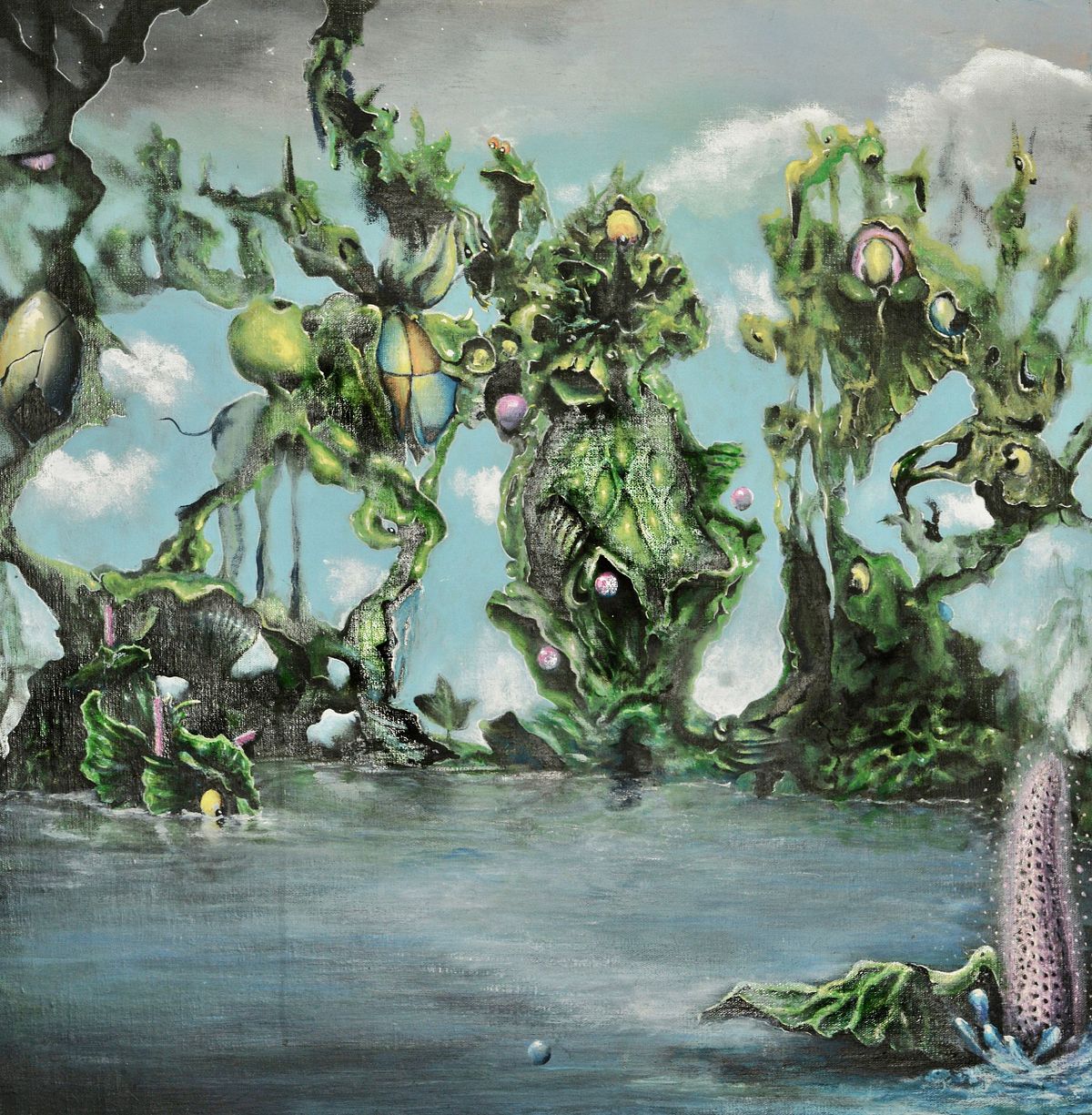 Landscape &ndash; surreal painting by Dutch artist Arnold Janssen