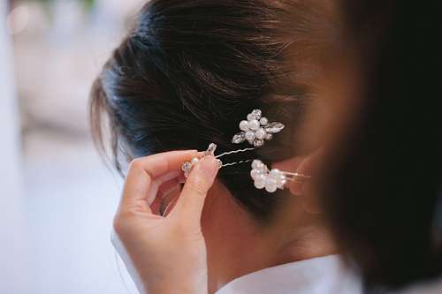 Bride Getting Ready