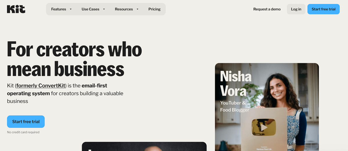 Afbeelding van Kit's homepage