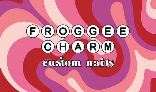 FROGGEE CHARM CUSTOM NAILS